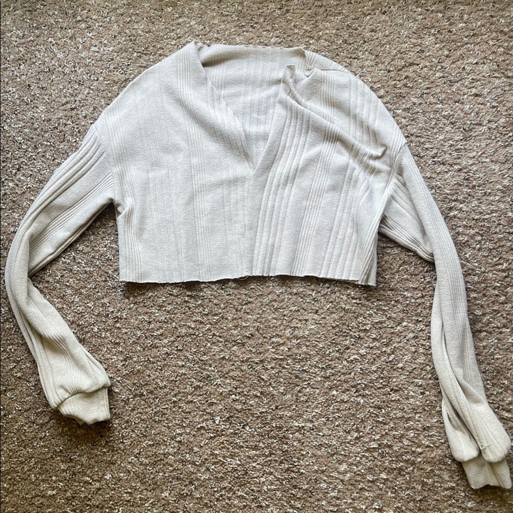 Long sleeve crop top